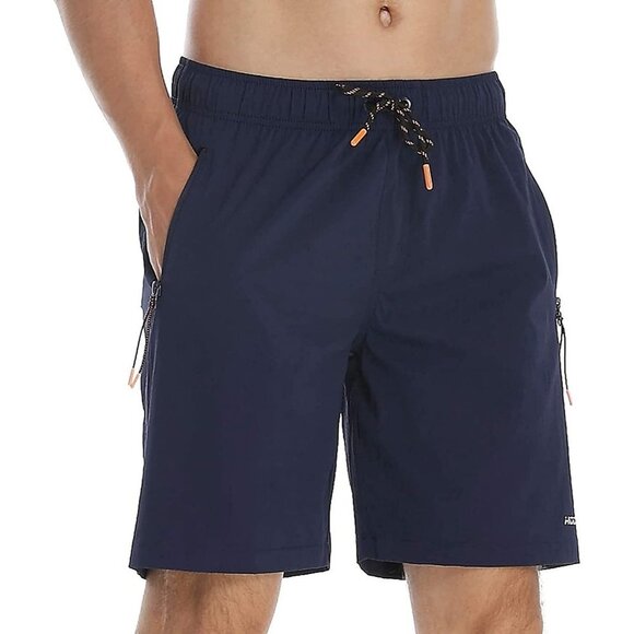 NWT HODOSPORTS Mens No Liner Swim Trunks Quick-Dry with Zipper Pockets Size Med - Picture 2 of 7